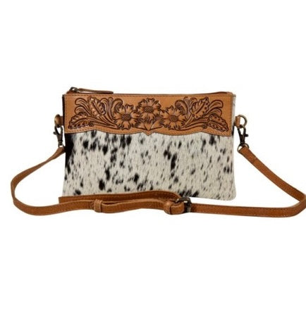 Daisy Flower Hand Tooled Bag