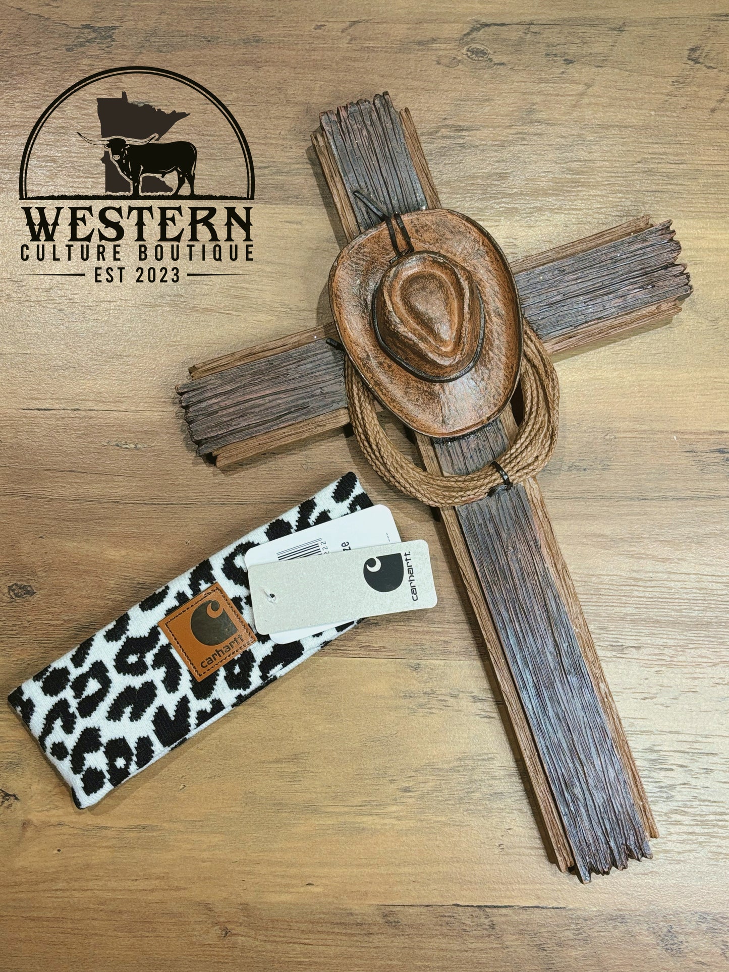 Cow Print Carhart Headbands