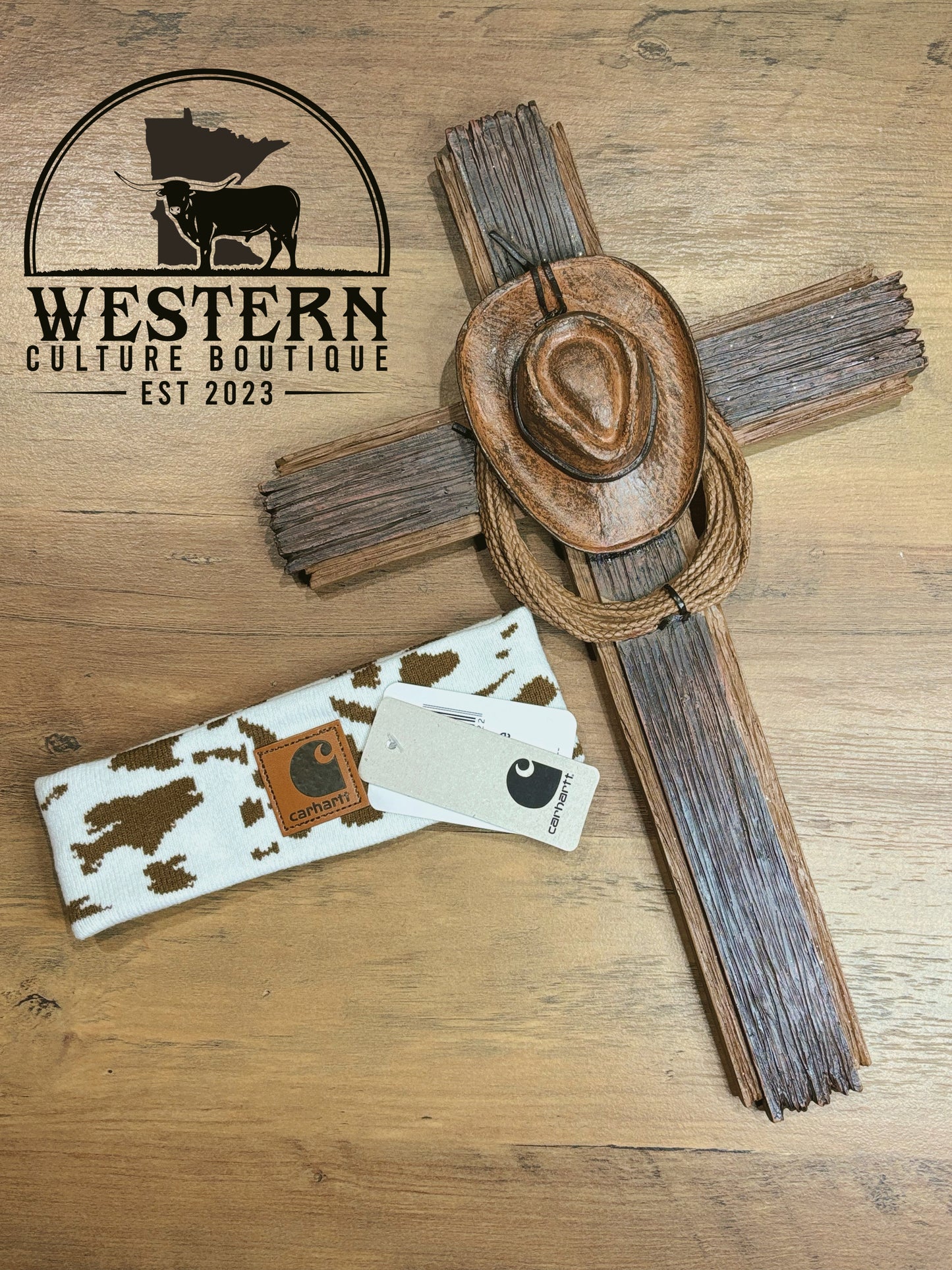 Cow Print Carhart Headbands