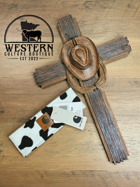 Cow Print Carhart Headbands