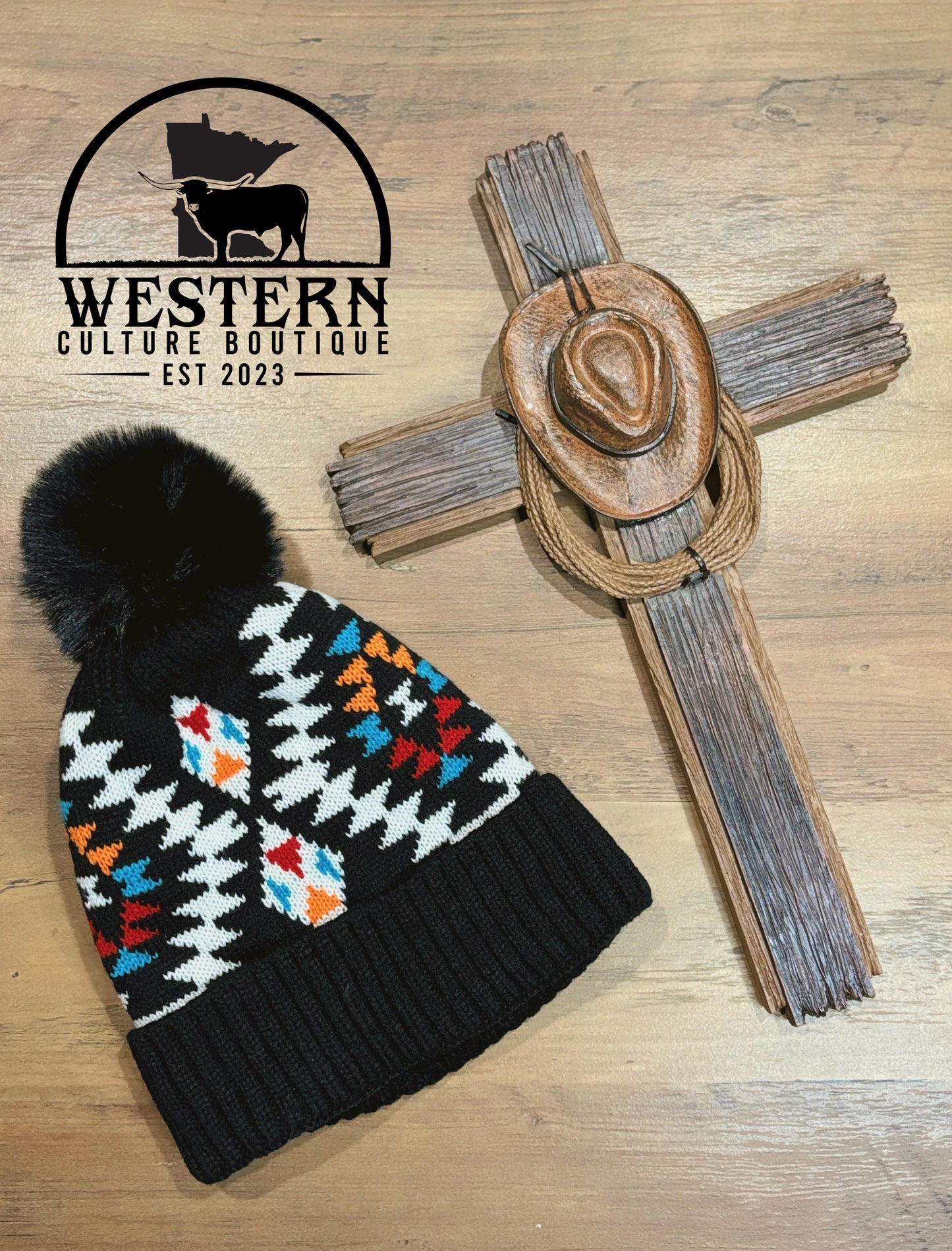 Aztec Fleece Beanies